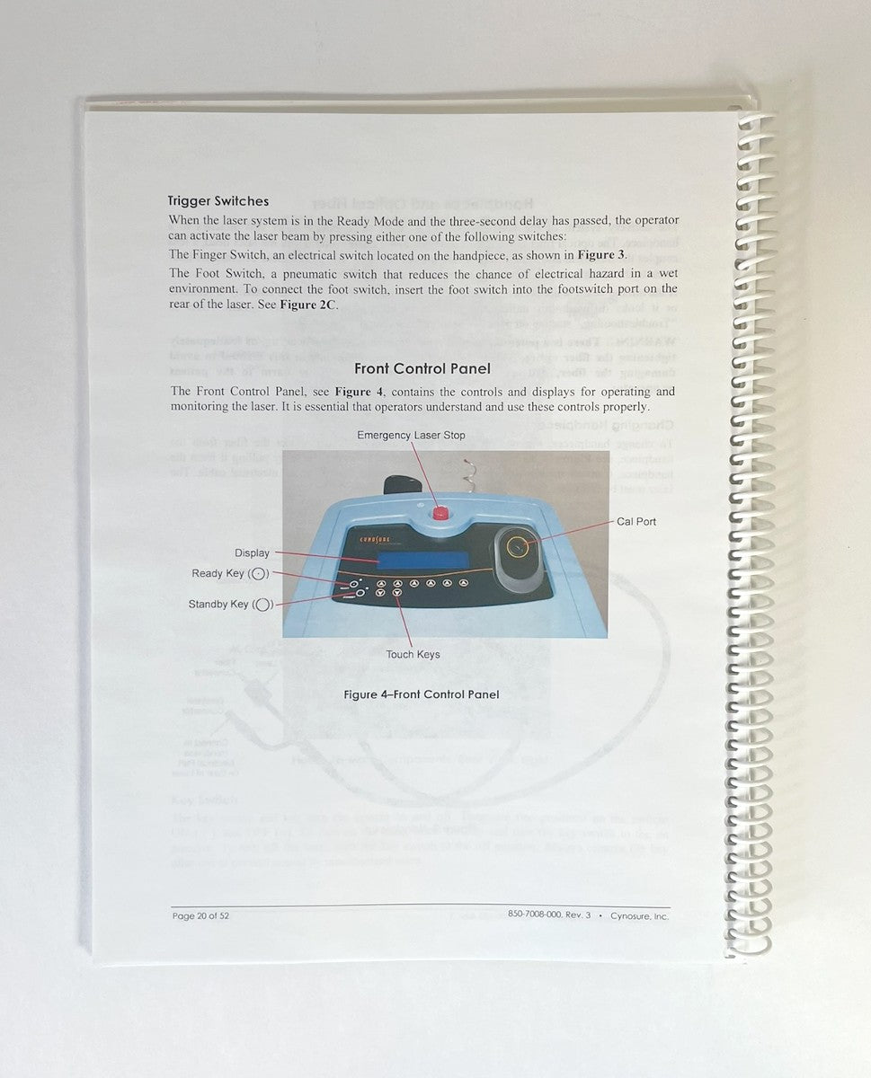 CYNOSURE Accolade Operator Manual 850-7008-000 Rev 3