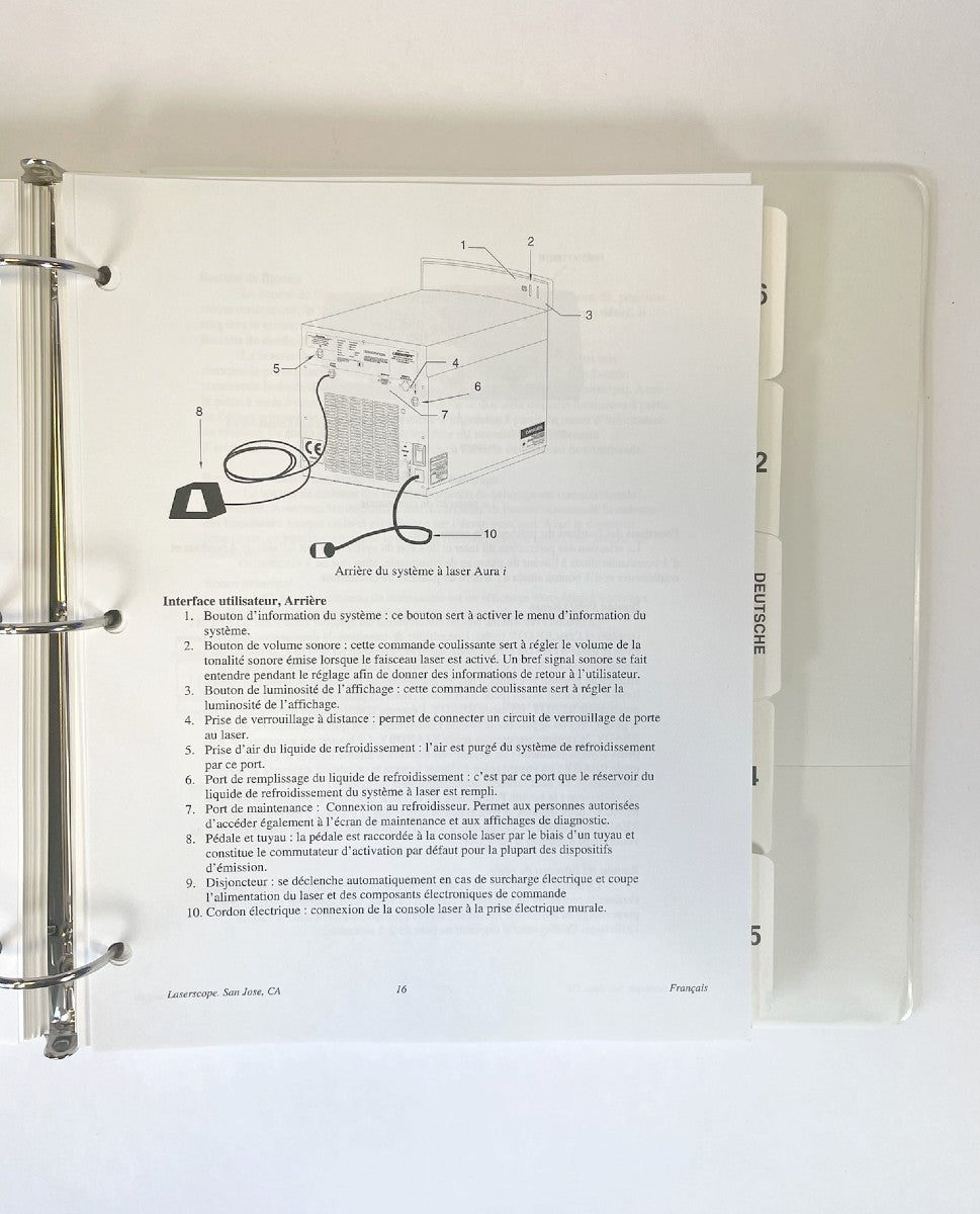 LASERSCOPE Aura i Laser System OPERATOR’S MANUAL