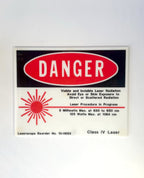 Laserscope Danger signs 10-0693
