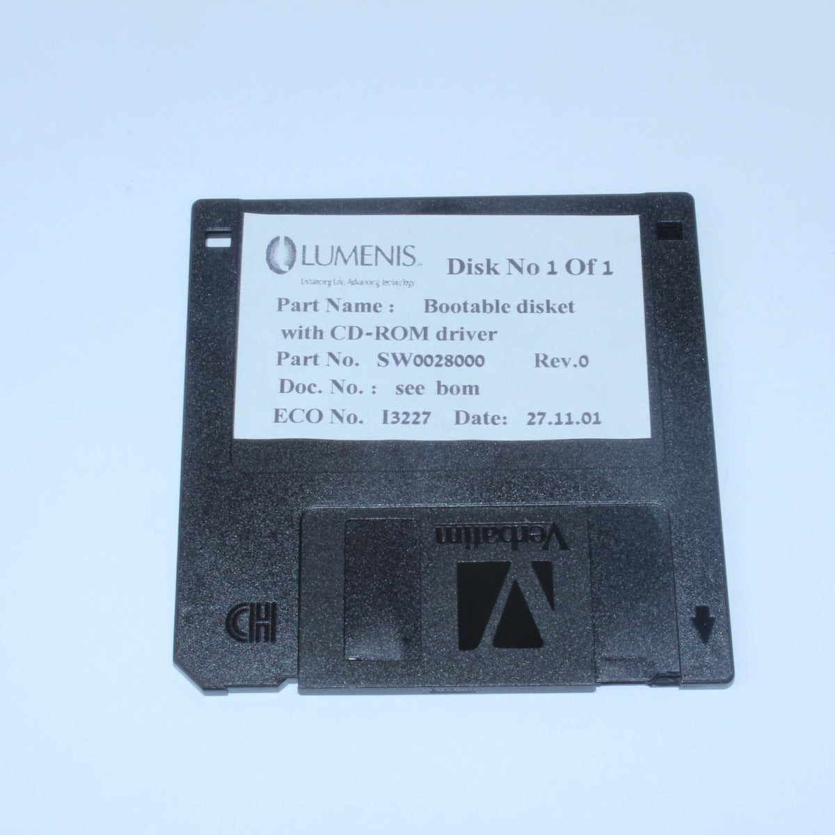 Lumenis Bootable Disket with CD-ROM Driver SW0028000 Floppy Disk UNTESTED AS IS