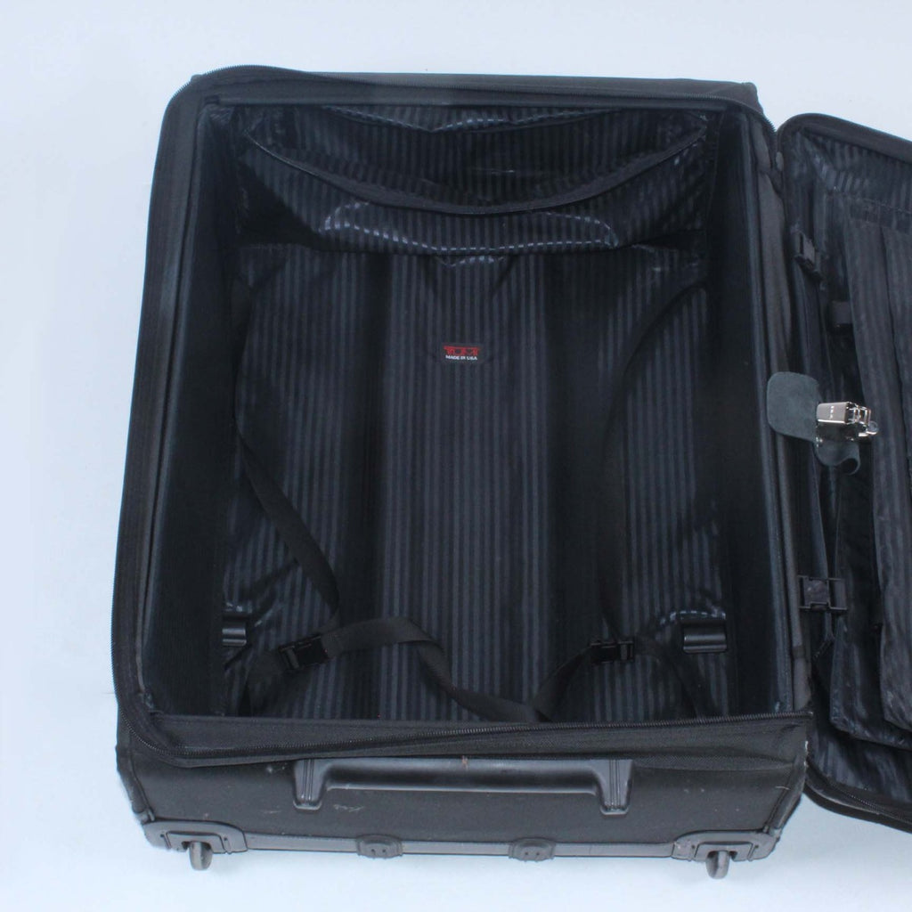 TUMI 2246D3 Black Alpha Luggage 2 Wheel Suitcase w/ Expansion Panels & Hanger
