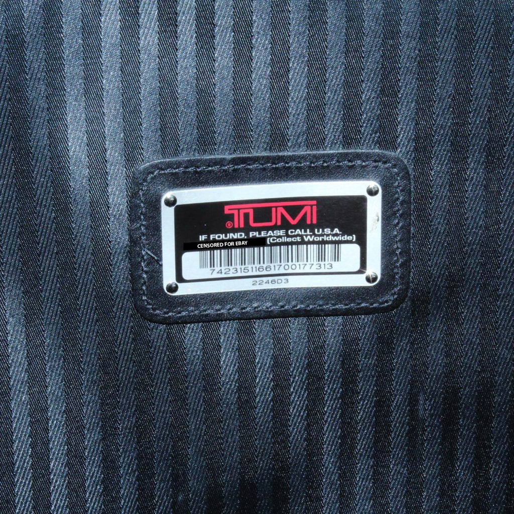 TUMI 2246D3 Black Alpha Luggage 2 Wheel Suitcase w/ Expansion Panels & Hanger