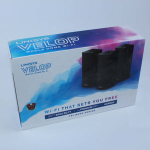 Used Linksys Velop AC6600 Tri-Band Wifi Amplifier 6000 SQ FT 2200mbps (3 Pack)