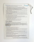 Syneron, VelaShape Quick-Reference Guide for the Smooth and Contour Applicators, one sheet. P/N DC63463