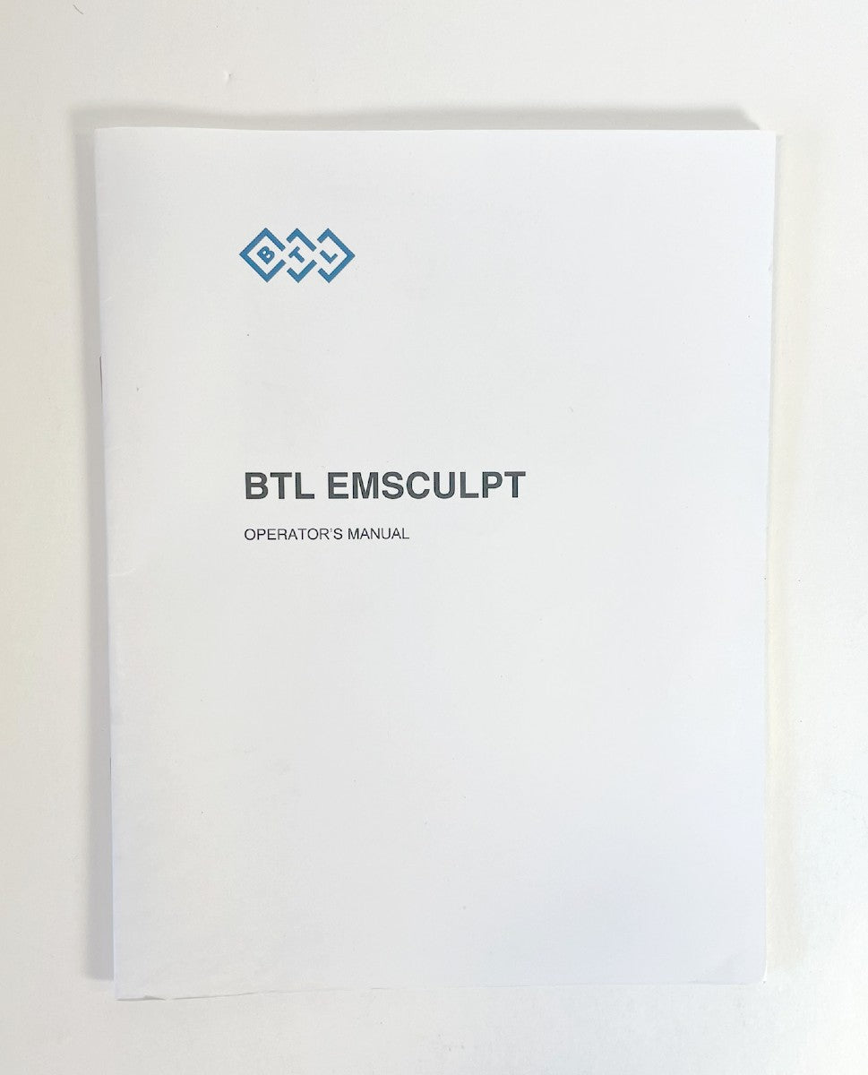 BTL EMSCULPT OPERATOR’S MANUAL, P/N 799-80MAN2166ENUS01105
