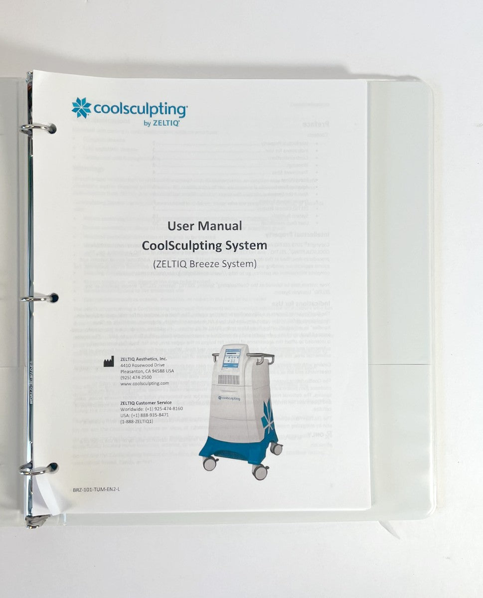 Zeltiq Coolsculpting User Manual (Zeltiq Breeze System) BRZ-101-TUM-EN2-L