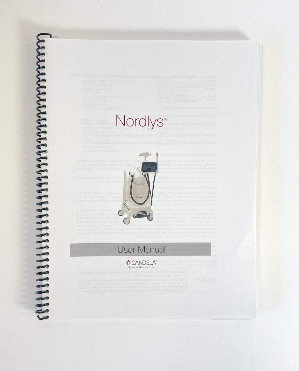CANDELA, Nordlys User Manual, P/N 1MAN8549-G16-US