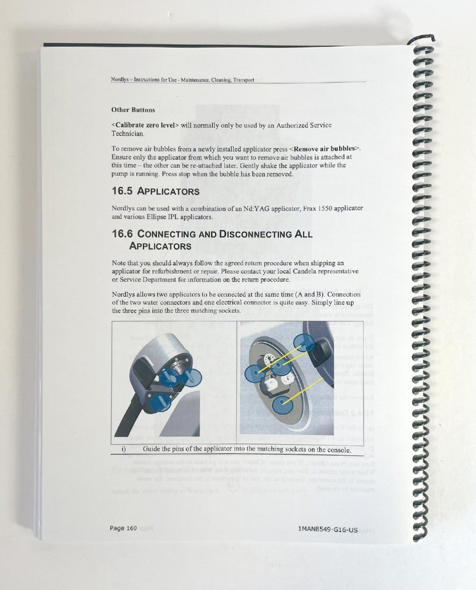 CANDELA, Nordlys User Manual, P/N 1MAN8549-G16-US