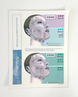 Ultherapy Guideline (5.0 PLUS), Using Treatment Density Guidelines P/N L0511-006 Rev. A (1 sheet)