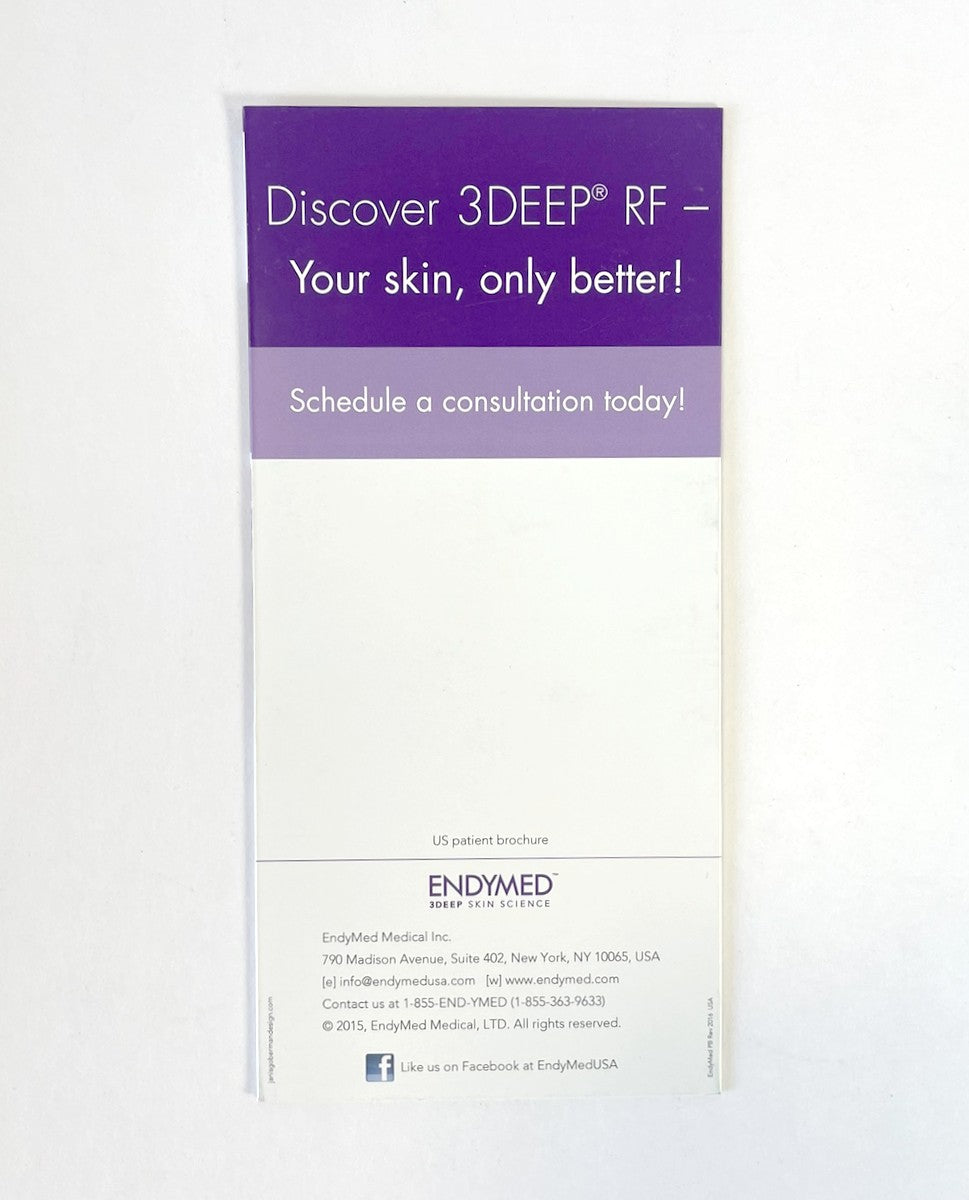 ENDYMED, INTENSIF, Discover 3DEEP RF – Your skin, only better!, Brochure (125 brochures)