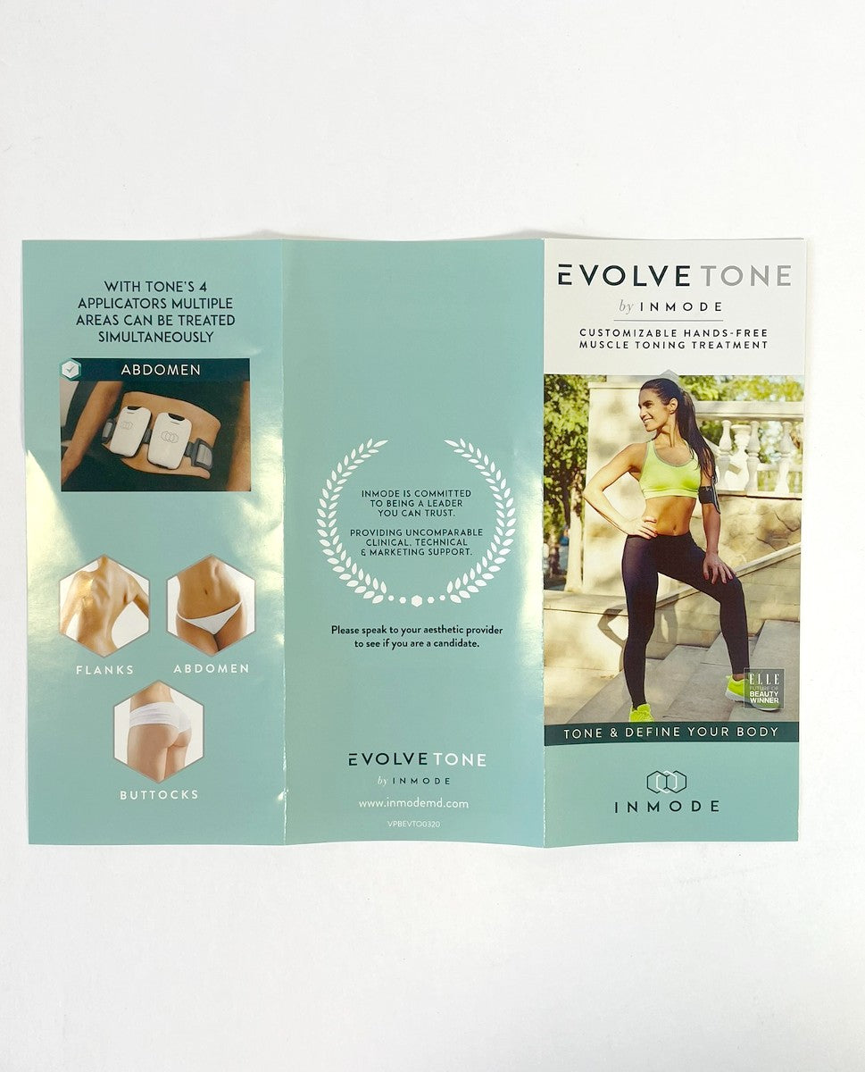 INMODE, EVOLVETONE, TONE & DEFINE YOUR BODY P/N: VPBEVTO0320 (50 BROCHURES)