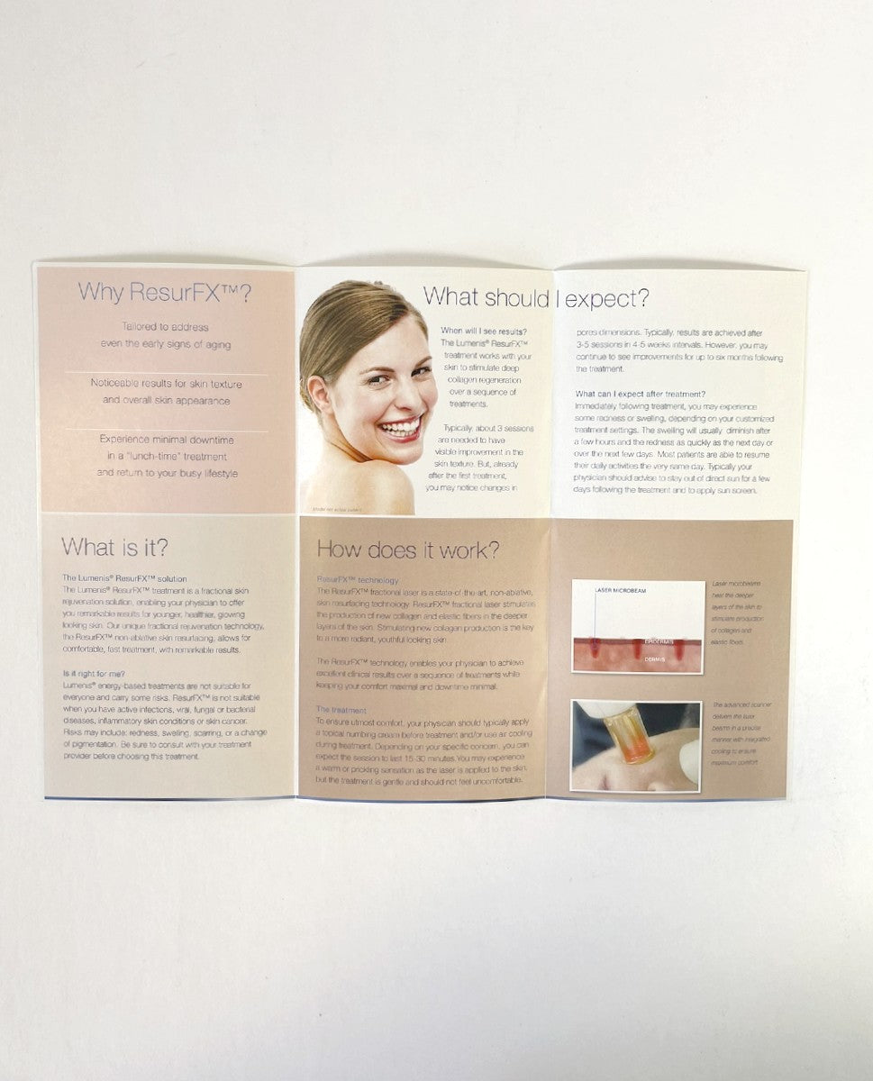 LUMENIS, ResurFX, P/N PB-1006489 Rev. C (31 Brochures)