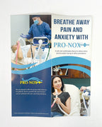 PRO-NOX "Breathe Away Pain & Anxiety" Office Patient Brochure Pamphlet x25 Pcs