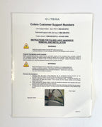 Cutera Instructions for pulsed light handpiece removal and installation and Customer Support Numbers