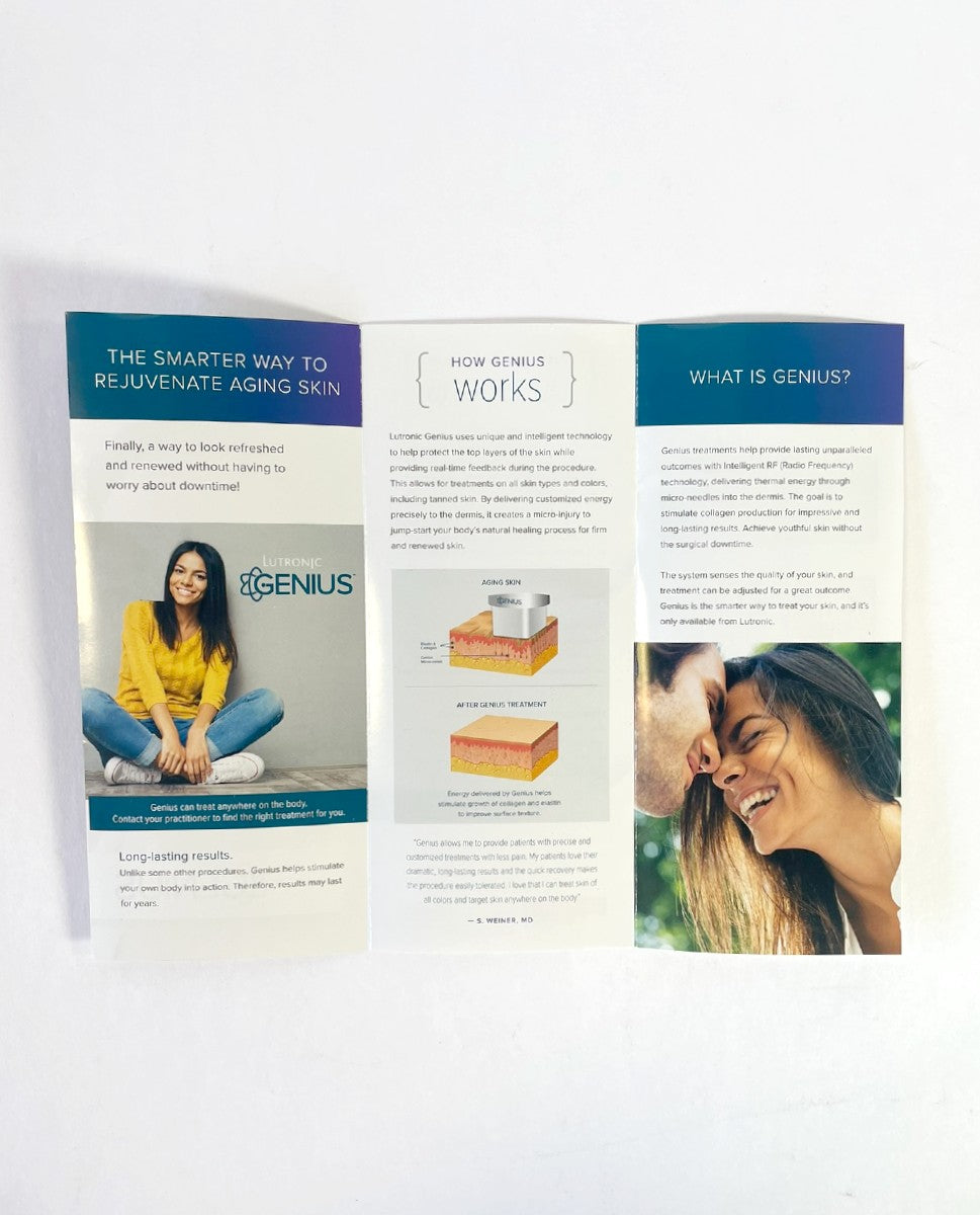 Lutronic Genius RF "That's Genius" Brochure 50-Pack PAT_Genius_BRF_0001_v1 USA