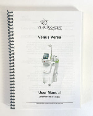 VenusConcept Venus Versa User Manual