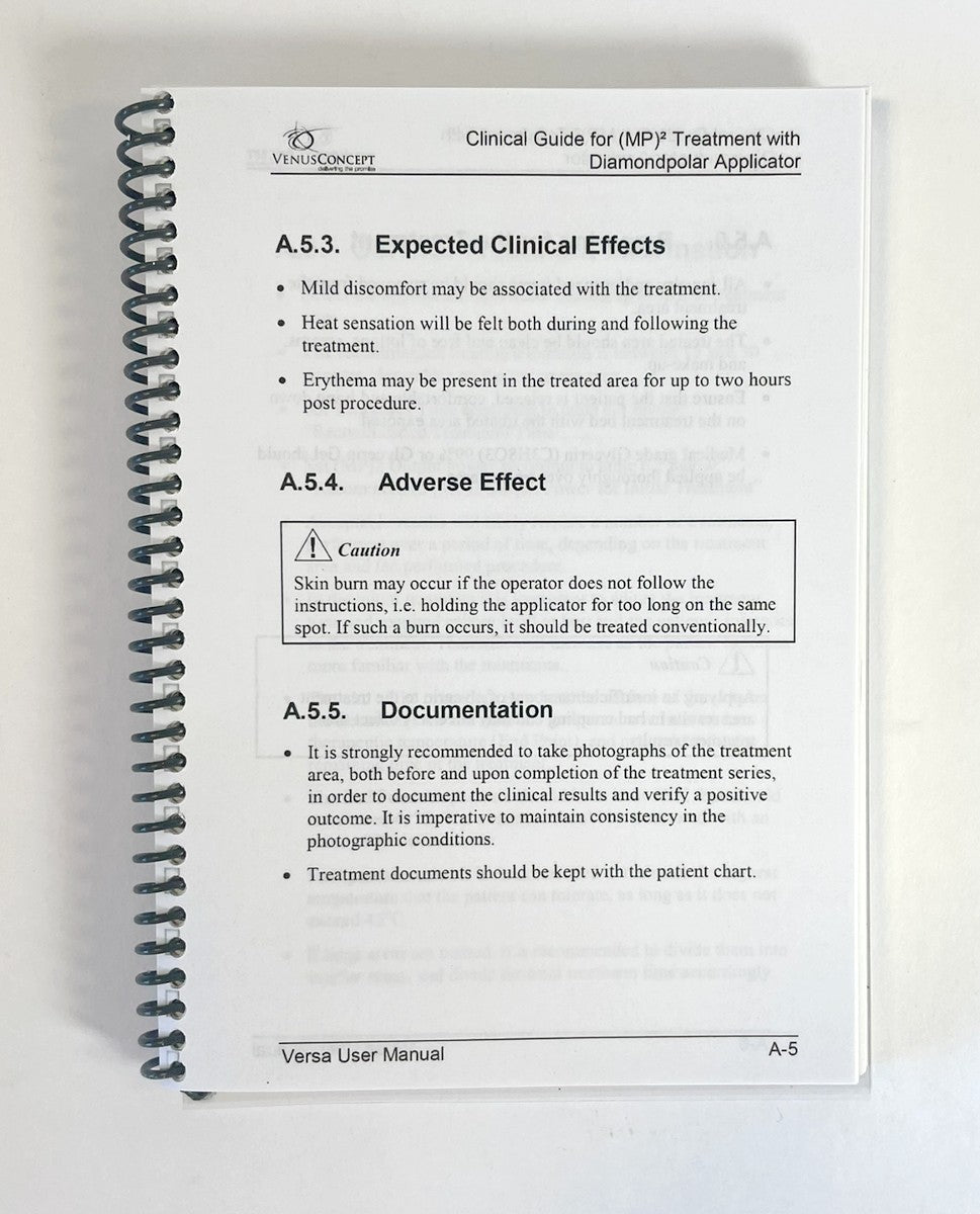 VenusConcept Venus Versa User Manual