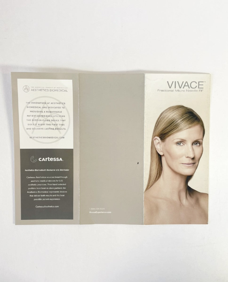 VIVACE Fractional Micro Needle RF Tri-Fold Brochure 23 Pieces
