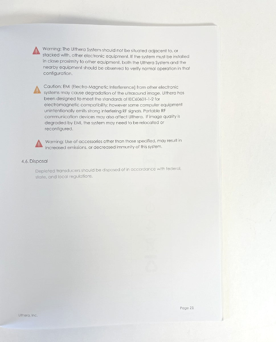 Ulthera, Instructions for Use, Featuring DeepSEE Technology for Ultherapy P/N: 100093 1IFU Rev D