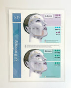Ulthera, Guideline (5.0 plus), 4.5 mm and 3.0 mm (1 sheet), P/N: 00082 Rev A