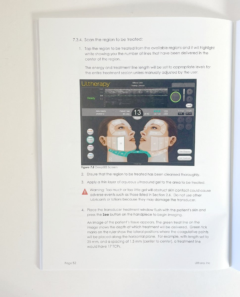 Ulthera System Instructions for Use Manual 1004125IFU