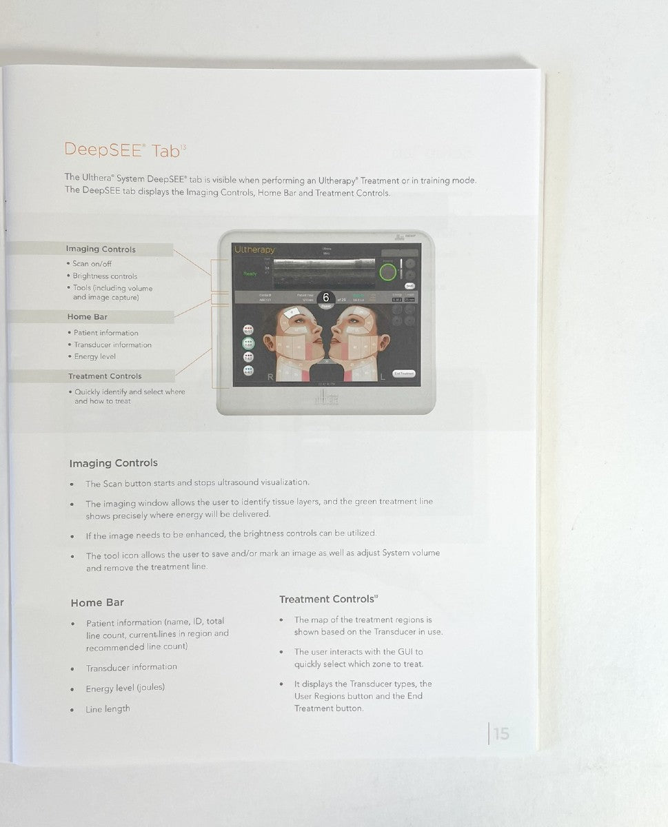 Merz Ultherapy Customer Training Guide Manual Book 1005835E January 2019