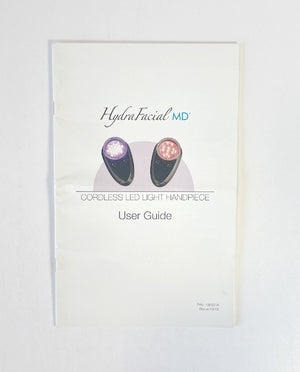 Hydrafacial- MD Red Blue LED Light Handpiece- User Guide Manual - Edge