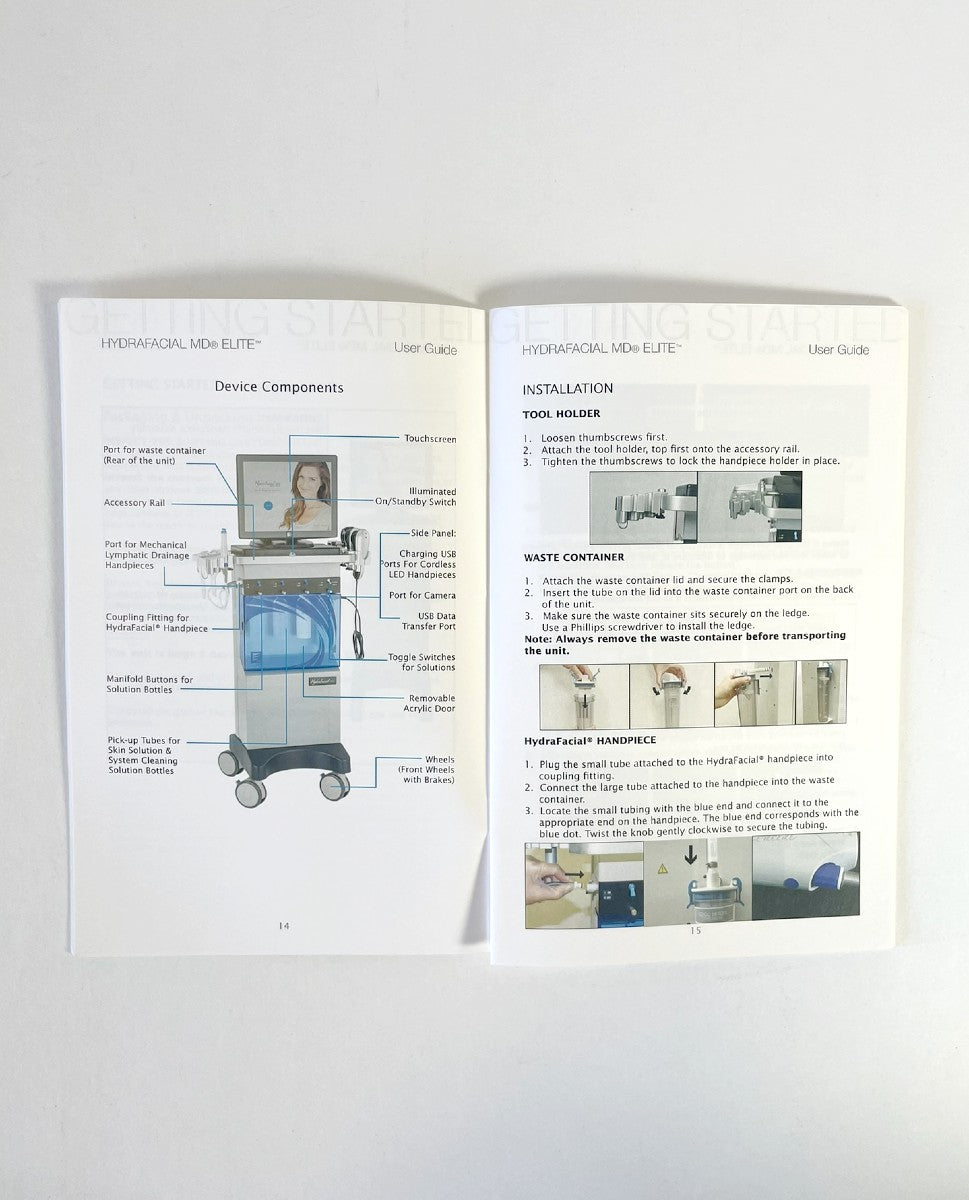 EDGE For life HydraFacial MD ELITE User Guide 19695-A Rev. 4 EXP 2016