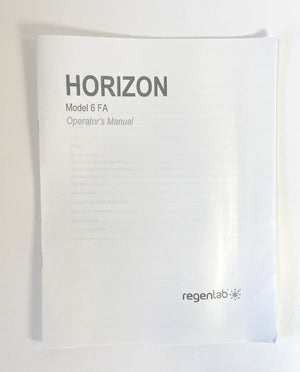 Regenlab HORIZON Model 6 FA Operator’s Manual 03-0-0002-0220 Rev A