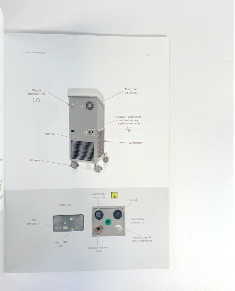 Cocoon Primelase Medical Laser User Operator Manual 100009325
