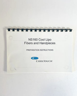 Cooltouch NS160 Cool Lipo Fibers And Handpieces Reparation Instructions 7115-0036 Rev.C