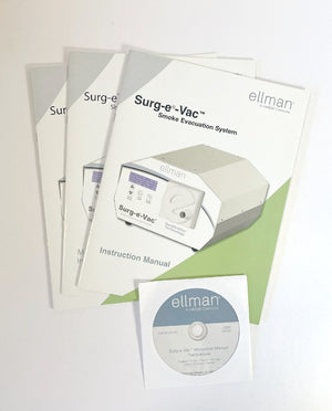 Ellman Surg-e-Vac Smoke Evacuation System Instruction Manual 29 January 2015 DIM-07-20 Rev F