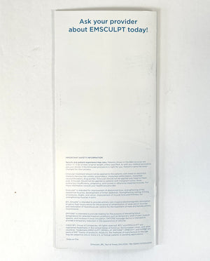 BTL Emsculpt BUILD MUSCLE & SCULPT YOUR BODY Patient Brochures 100 Pack