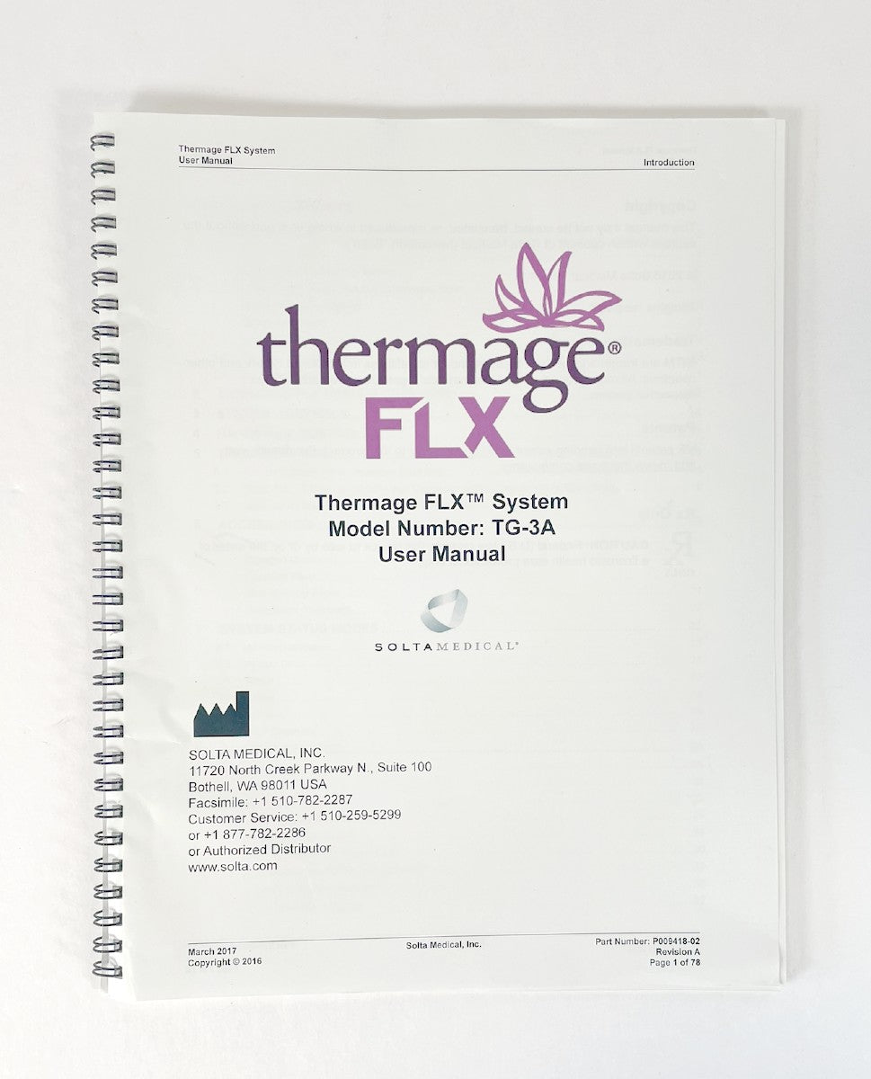 Solta Medical Thermage flx user manual-1