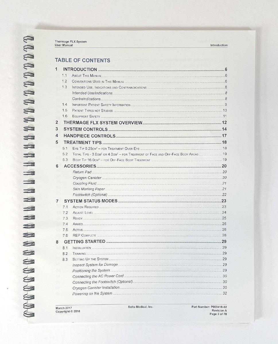 Solta Medical Thermage flx user manual-1