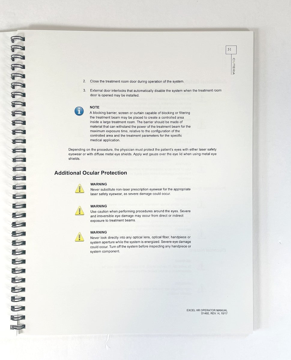 Excel HR-Operator Manual- cutera- D1492