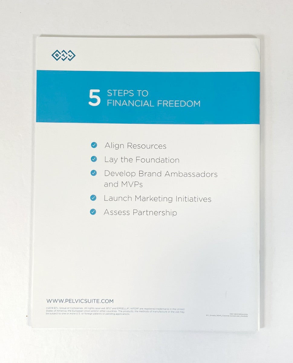 BTL Emsella Customer Success Plan 5 Steps To Financial Freedom