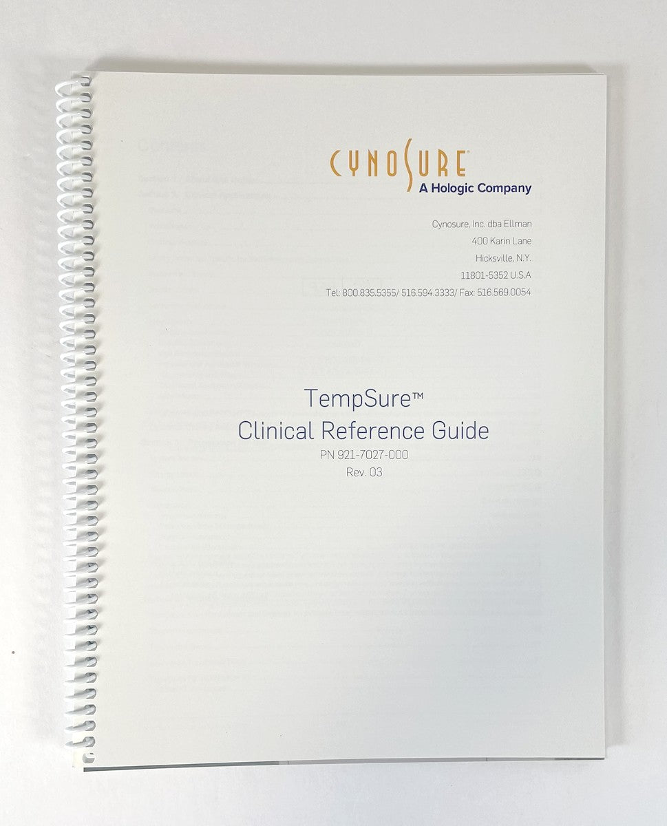 CYNOSURE TempSure Clinical Reference Guide Manual 921-7027-000 Rev 03 cynosure