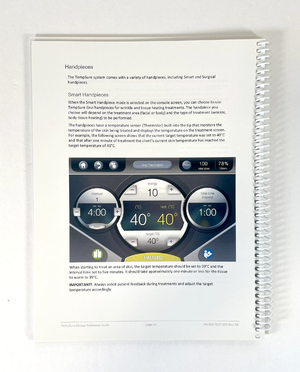 CYNOSURE TempSure Clinical Reference Guide Manual 921-7027-000 Rev 03 cynosure
