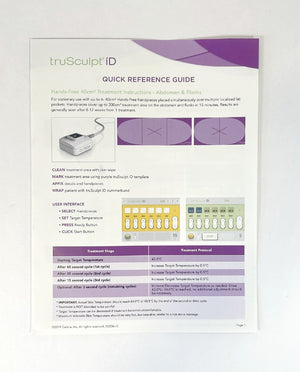 Cutera truSculpt iD QUICK REFERENCE GUIDE D2236 rC 2019