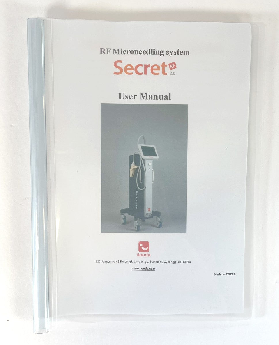 ILOODA RF Microneedling system Secret User Manual IFU-E01-MTR-C1 Rev 2 EXP 2017 -1