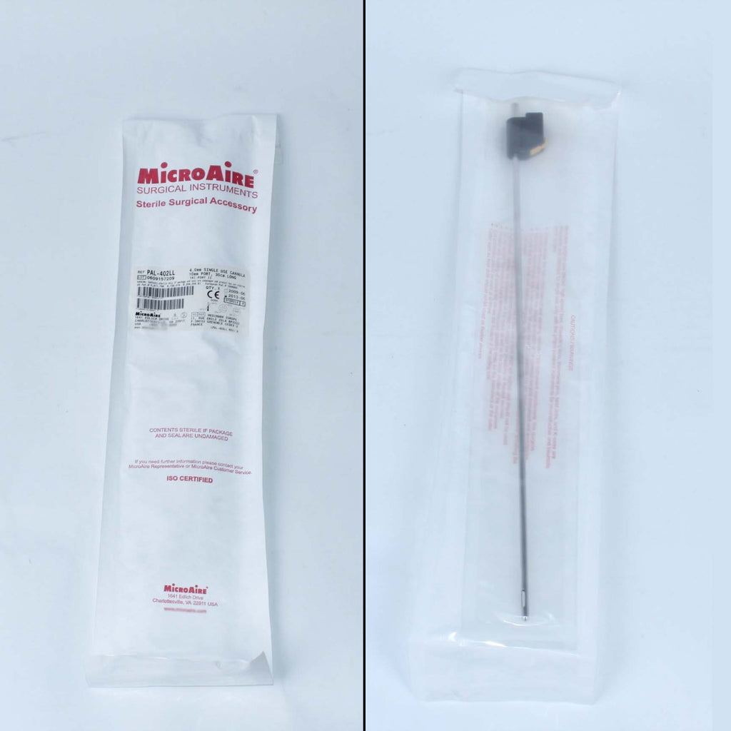 MicroAire PAL Power Cannula 30cm Long 4mm Dia 10mm Port TRI-PORT II 2 PAL-402LL