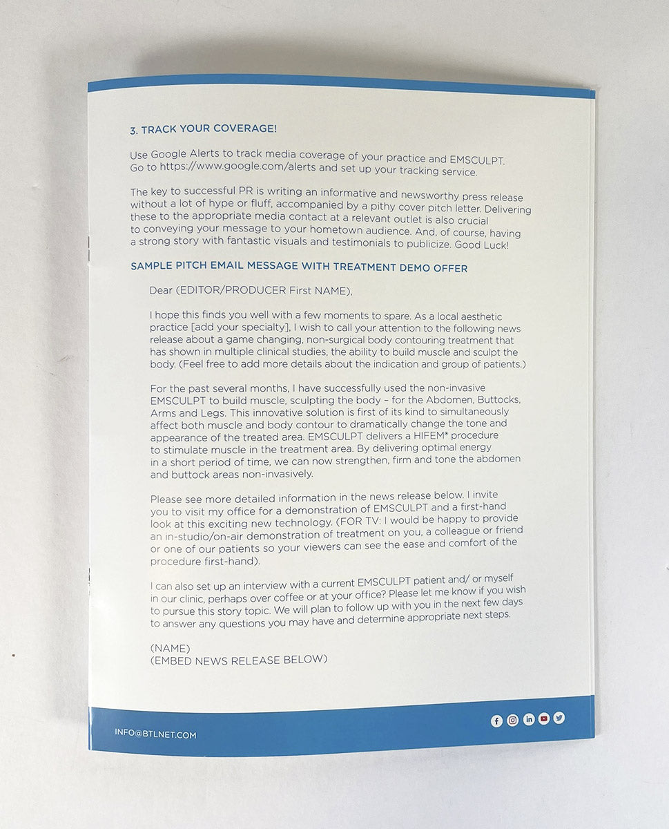 BTL Aesthetics Emsculpt Marketing Plan Business Guide Media Promo 2019