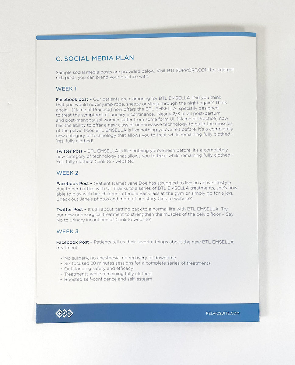 BTL Aesthetics Emsculpt Marketing Plan Business Guide Media Promo 2018 715-74EMCOMPLENUS100 -btl