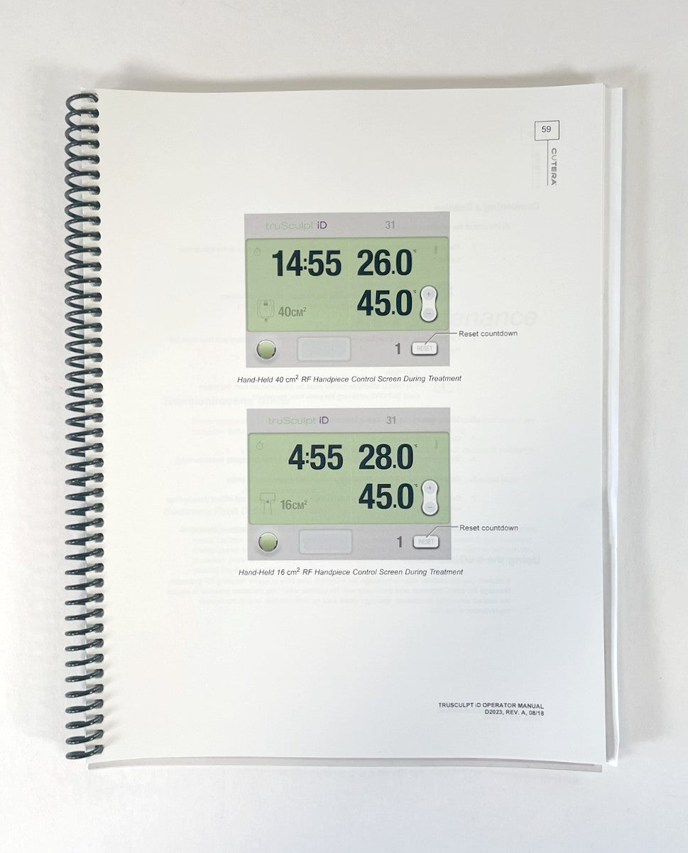 CUTERA, truSculpt Id, Operator Manual, D2023, REV. A, 08/2018