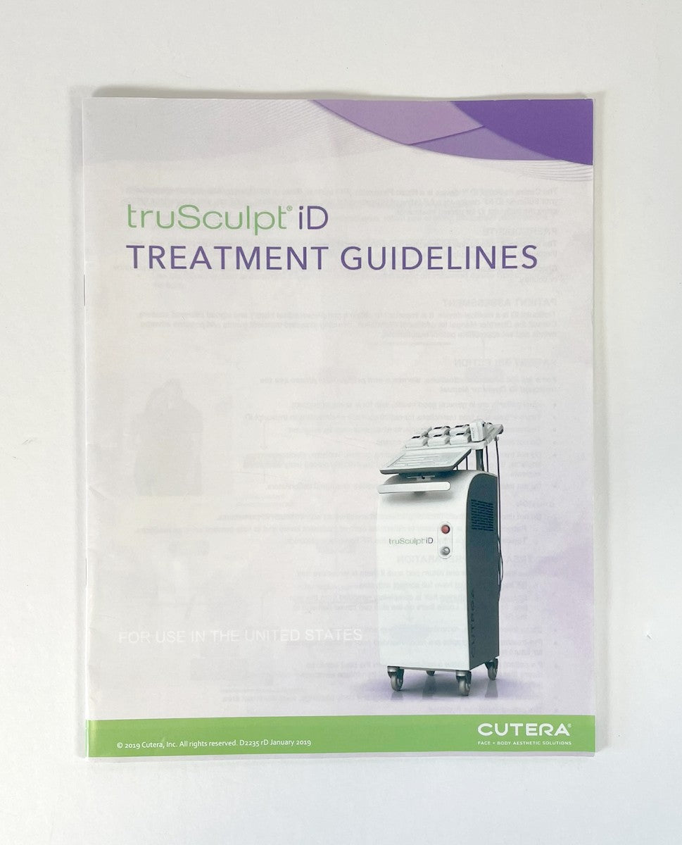CUTERA, truSculpt Id, TREATMENT GUIDELINES, D2235 rD, January 2019-1