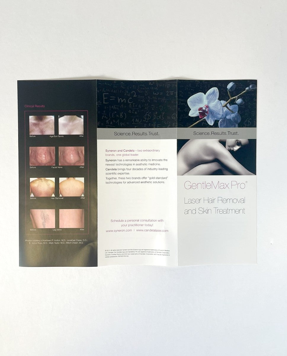 Syneron GentleMax Pro Laser Hair Removal and Skin Treatment Brochure (28 pieces) -1