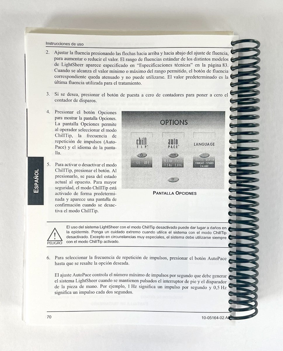 Lumenis LightSheer (Multi-Language) Laser System-Reference Guide-10-05164-02.AA-1