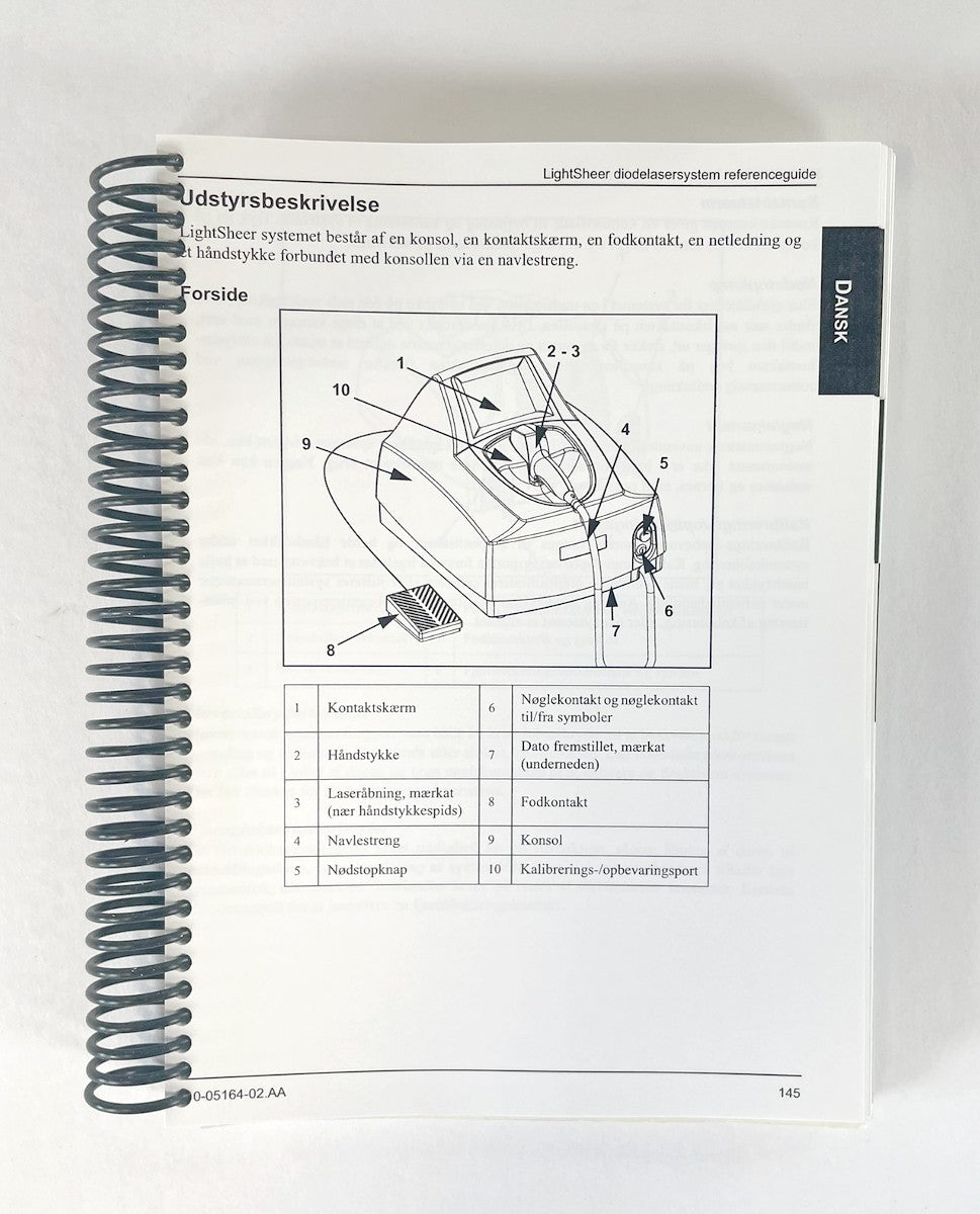 Lumenis LightSheer (Multi-Language) Laser System-Reference Guide-10-05164-02.AA-1
