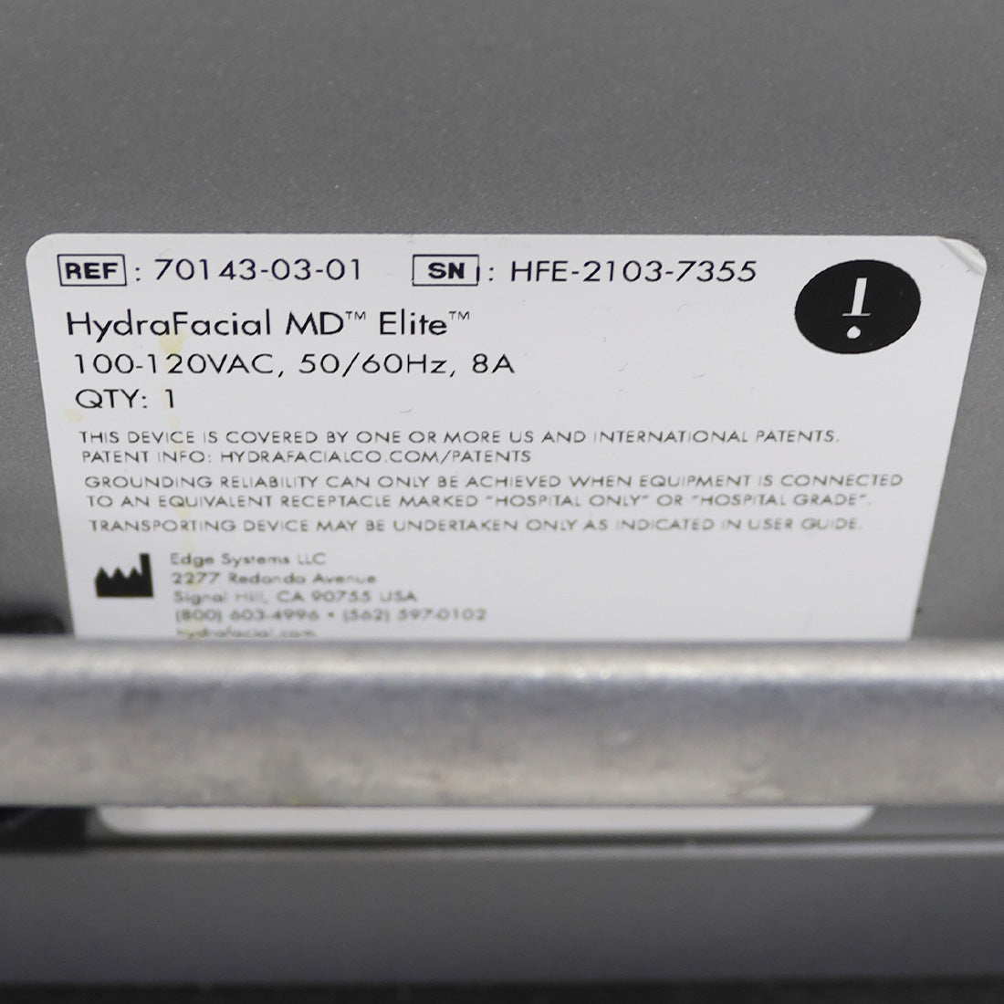 2021 Edge Systems Hydrafacial MD Elite System Hydradermabrasion Skin Treatment